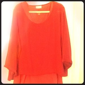 Soft Surroundings Overlay & Tank Top 2 pieces